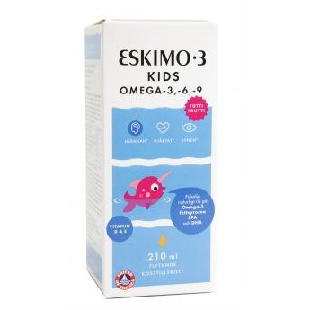 Žuvų taukai ESKIMO®-3 KIDS, 210 ml