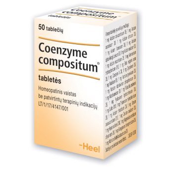 Coenzyme compositum tabletės, N.50