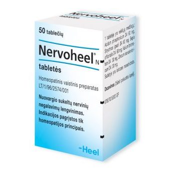 Nervoheel N tabletės, N.50