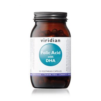 Viridian „Folic Acid with DHA“ kaps., N.90