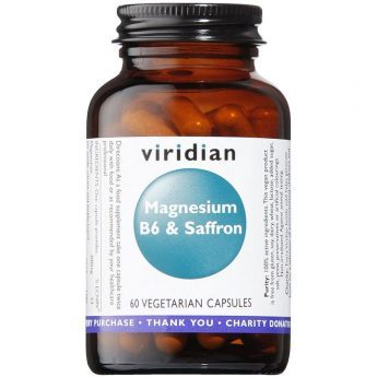 Viridian Magnis, vitaminas B6 ir šaftranas kaps., N.60