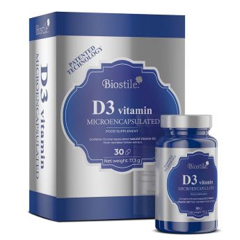 Biostile Vitaminas D3 “D3 vitamin MICROENCAPSULATED” kaps., N.30
