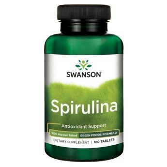 SWANSON Spirulina 500 mg, tabl., N.180